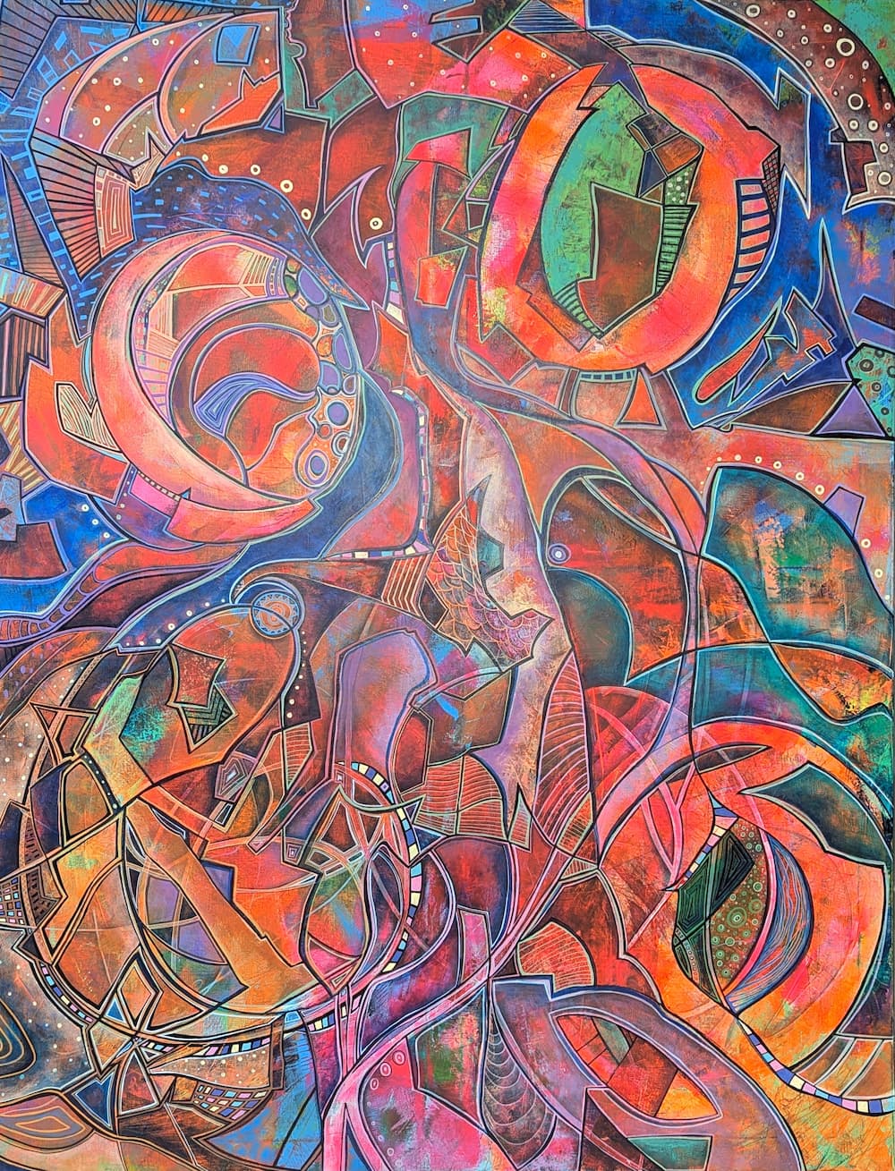 Абстрактная картина "Импровизация 25/14"