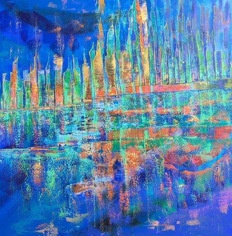 Абстрактная картина "Импровизация 25/10"