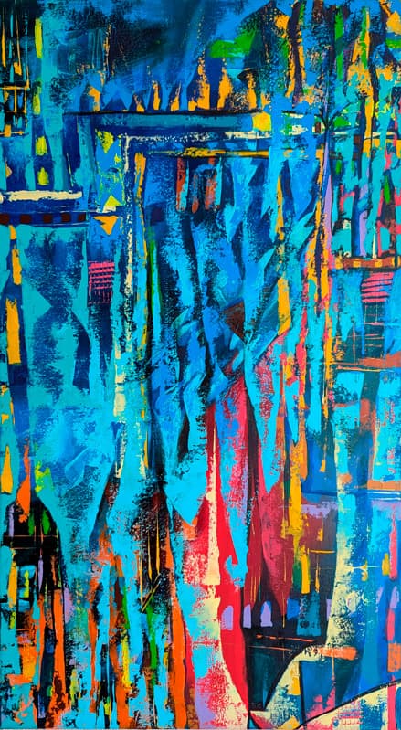 Абстрактная картина "Импровизация 24/06"