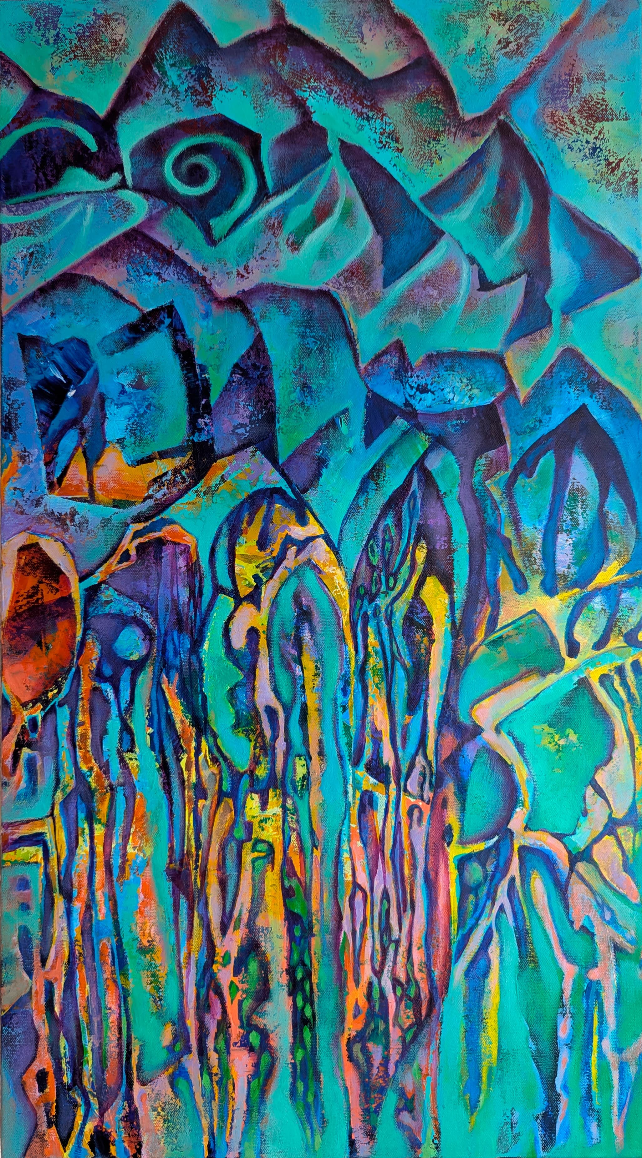 Абстрактная картина "Импровизация 25/8"