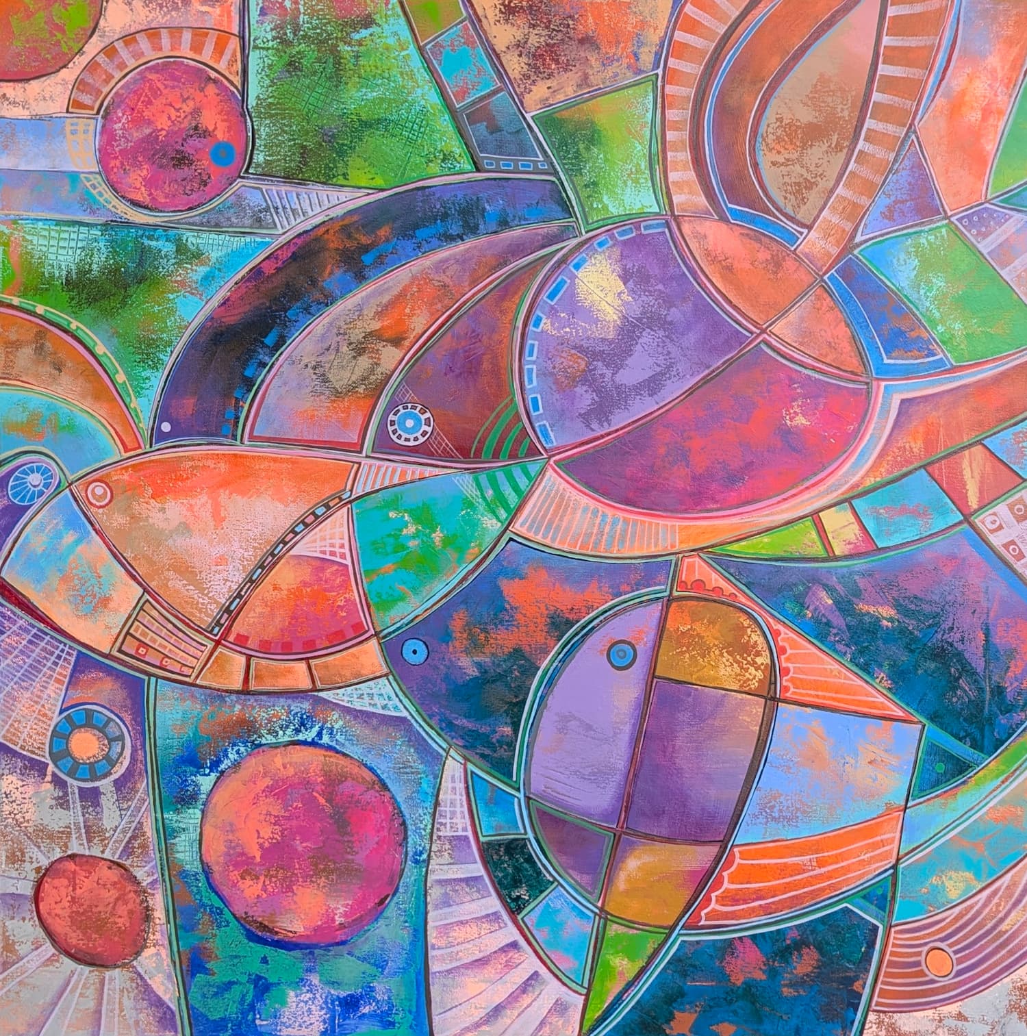 Абстрактная картина "Импровизация 26/01"