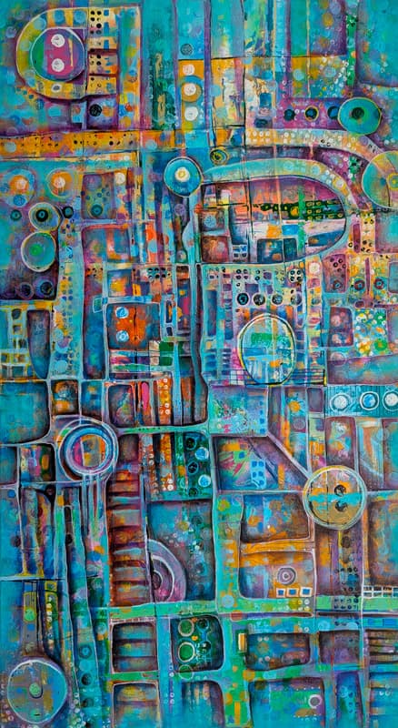 Абстрактная картина "Композиция 25/07"