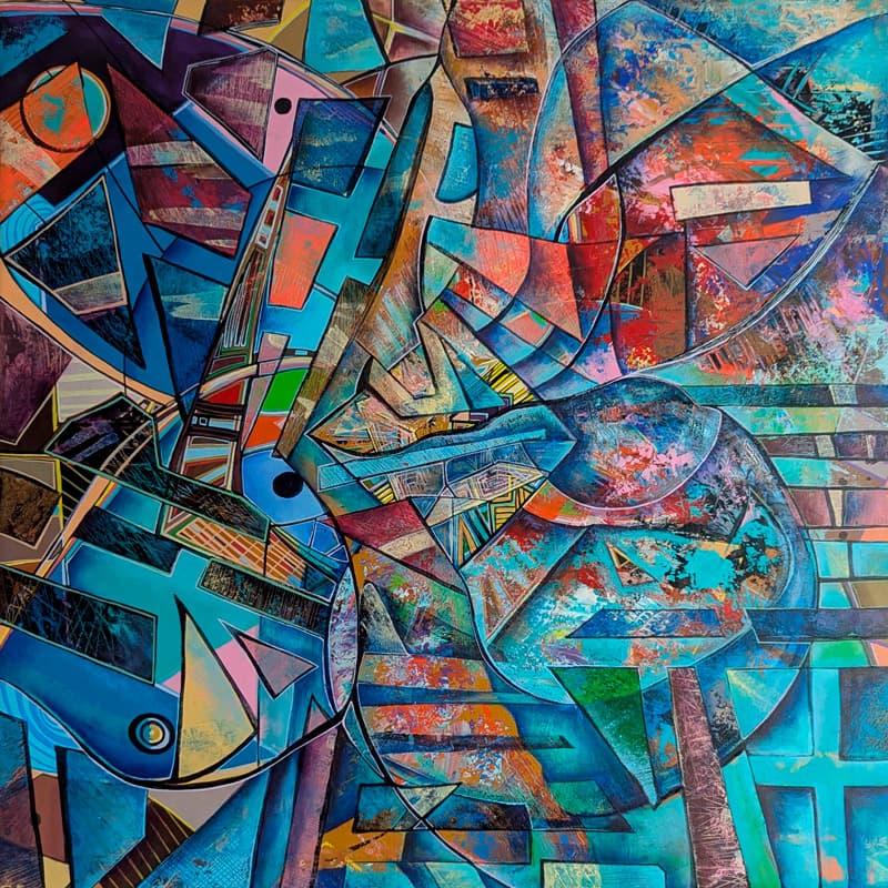 Абстрактная картина "Композиция 25/06"