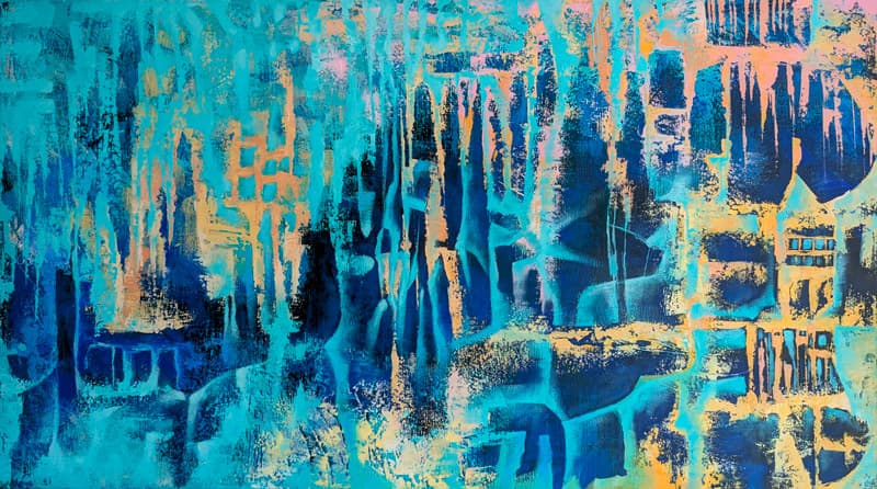 Абстрактная картина "Импровизация 24/03"