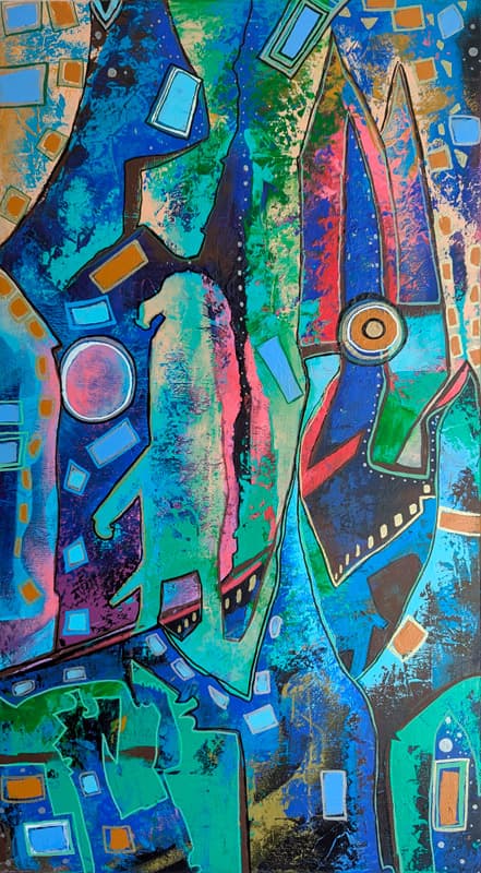 Абстрактная картина "Импровизация 25/01"